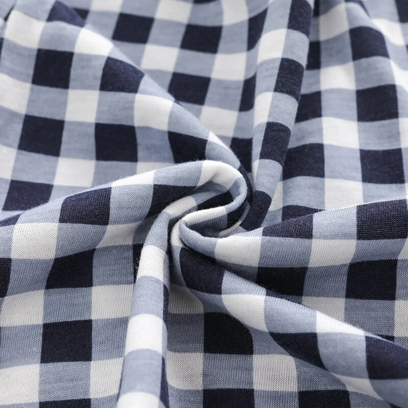 Mekane pamučne muške kratke hlače s kariranim printom Hlače za spavanje Mladi dječački donji dio pidžame Odjeća za spavanje Pidžama za muškarce Hombre 4XL