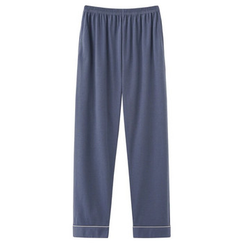 Мъжки памучни дълги панталони Едноцветни панталони за сън Мъжки пижами Долнища на панталони Пижама за мъже Pijama Hombre L-3XL 4XL