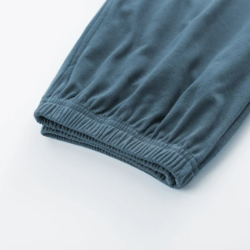 Muške pamučne duge hlače Jednobojne hlače za spavanje Muška pidžama Donji dio hlača Pidžama za muškarce Pidžama Hombre L-3XL 4XL