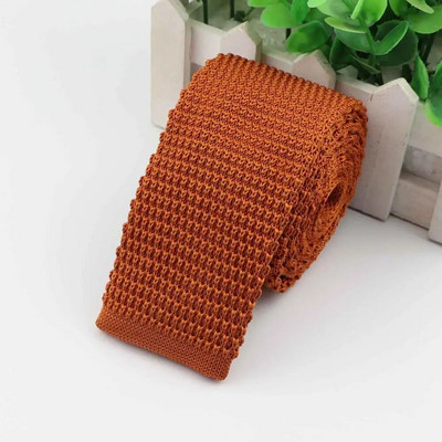 Laine kootud lips, koo vaba aja kolmnurk, ühevärvilised lipsud, tavalised terava nurgaga kaelasidemed meeste klassikaline kootud disainer kraat