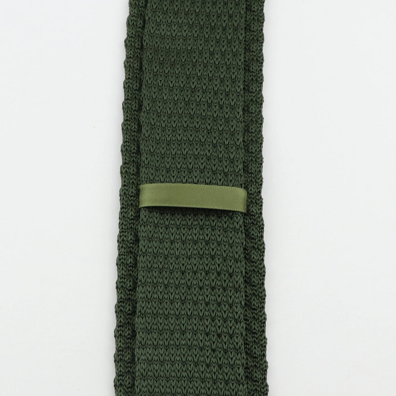 Laine kootud lips, koo vaba aja kolmnurk, ühevärvilised lipsud, tavalised terava nurgaga kaelasidemed meeste klassikaline kootud disainer kraat