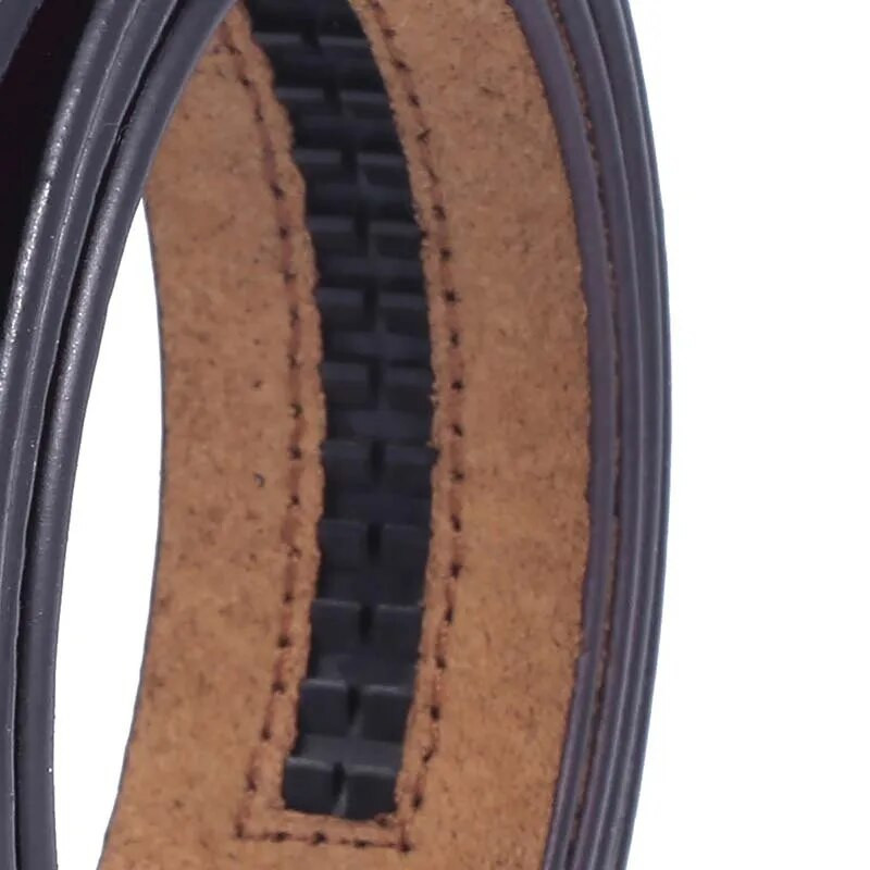 Bez kopče Remen od prave kravlje kože širine 3,5 cm Muški bez remena s automatskom kopčom Muški crno smeđi