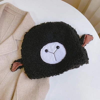 Rudens un ziemas ērta kokvilnas vilnas jēra pulovers sieviešu ziemas ausu aizsardzība plīša, jauna korejiešu cepure