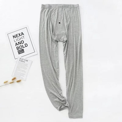 Pantaloni lungi pentru bărbați, de primăvară și toamnă, subțiri, modal, de toamnă, îmbrăcăminte pentru acasă, super-elastici, slim fit, care nu se decolorează, pantaloni de pijama de dimensiuni mari pentru bărbați