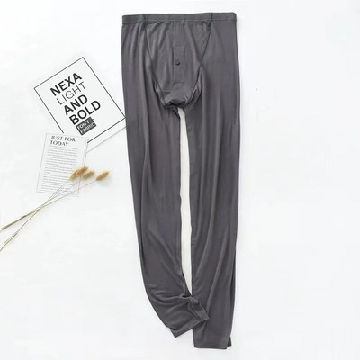 Pantaloni lungi pentru bărbați, de primăvară și toamnă, subțiri, modal, de toamnă, îmbrăcăminte pentru acasă, super-elastici, slim fit, care nu se decolorează, pantaloni de pijama de dimensiuni mari pentru bărbați