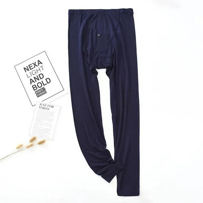 Pantaloni lungi pentru bărbați, de primăvară și toamnă, subțiri, modal, de toamnă, îmbrăcăminte pentru acasă, super-elastici, slim fit, care nu se decolorează, pantaloni de pijama de dimensiuni mari pentru bărbați