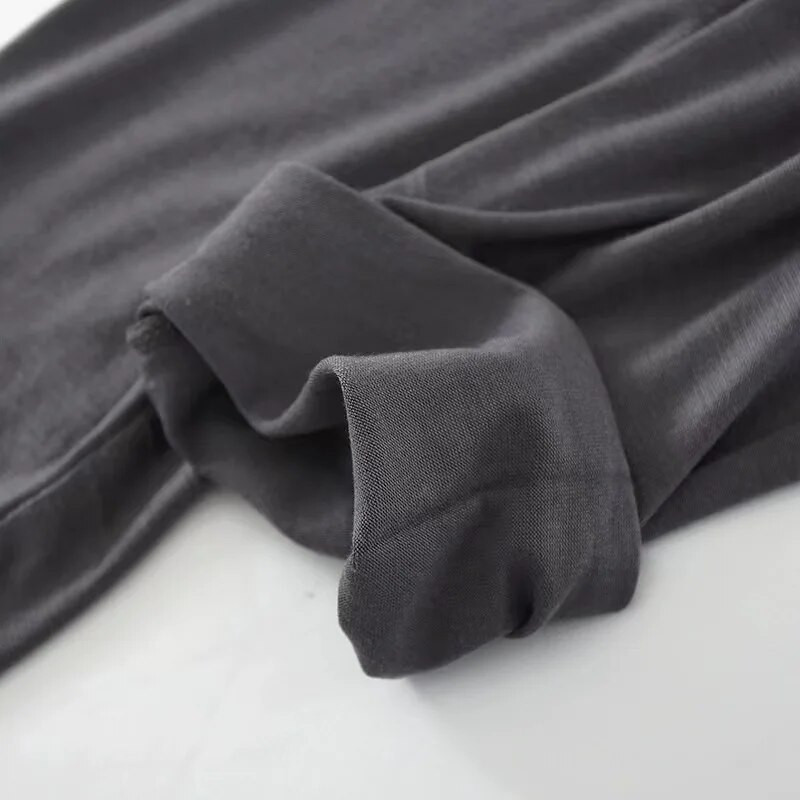 Pantaloni lungi pentru bărbați, de primăvară și toamnă, subțiri, modal, de toamnă, îmbrăcăminte pentru acasă, super-elastici, slim fit, care nu se decolorează, pantaloni de pijama de dimensiuni mari pentru bărbați