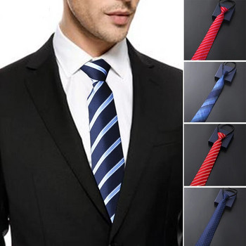 Lazy Zipper Ανδρική γραβάτα επαγγελματικό επίσημο φόρεμα Ρίγα μονόχρωμη γραβάτα με φερμουάρ Δώρα χονδρικής για άνδρες Λεπτή στενή γραβάτα