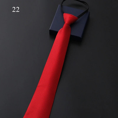 Slinks Vīriešu kaklasaite ar rāvējslēdzēju Biznesa formāla kleita, valkājama svītra vienkrāsaina kaklasaite ar rāvējslēdzēju vairumtirdzniecības dāvanas vīriešiem, tieva, šaura kaklasaite