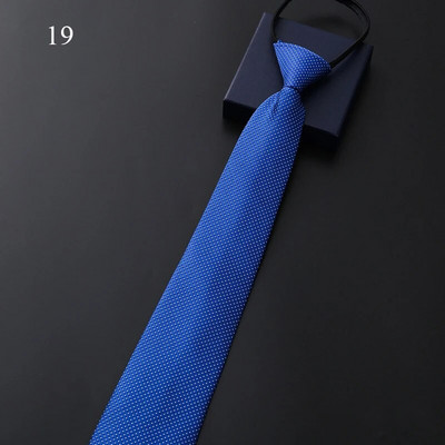 Slinks Vīriešu kaklasaite ar rāvējslēdzēju Biznesa formāla kleita, valkājama svītra vienkrāsaina kaklasaite ar rāvējslēdzēju vairumtirdzniecības dāvanas vīriešiem, tieva, šaura kaklasaite