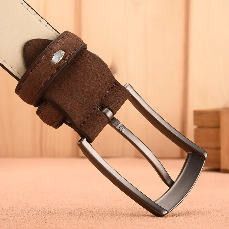 Muški remen od brušene kože retro trend legure s kopčom muški remen velike veličine, originalni vrhunski remen 2023 novo, poklon za dečka i tatu