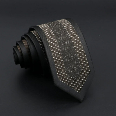 Modna Jacquard Crvena Siva Kravata 6 cm Cvjetni Karirani Patchwork Poliester Muška Skinny Party Poslovna Kravata Odijelo Košulja Dodatak Poklon