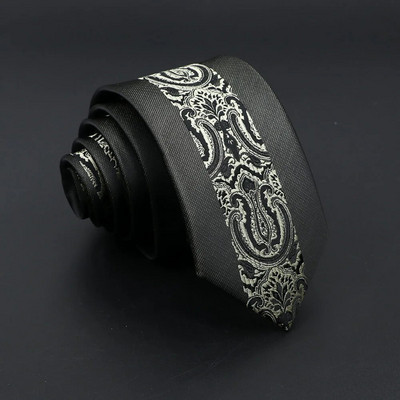 Modna Jacquard Crvena Siva Kravata 6 cm Cvjetni Karirani Patchwork Poliester Muška Skinny Party Poslovna Kravata Odijelo Košulja Dodatak Poklon