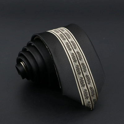 Modna Jacquard Crvena Siva Kravata 6 cm Cvjetni Karirani Patchwork Poliester Muška Skinny Party Poslovna Kravata Odijelo Košulja Dodatak Poklon