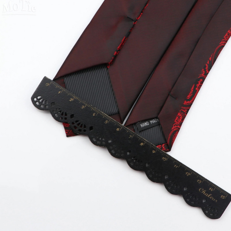 Modna Jacquard Crvena Siva Kravata 6 cm Cvjetni Karirani Patchwork Poliester Muška Skinny Party Poslovna Kravata Odijelo Košulja Dodatak Poklon