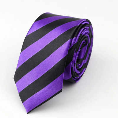 Cravată subțire bărbați în carouri în dungi Curcubeu 145 cm lungime 5 cm lățime petrecere pub modă cravate slabe pentru costum accesorii cămașă