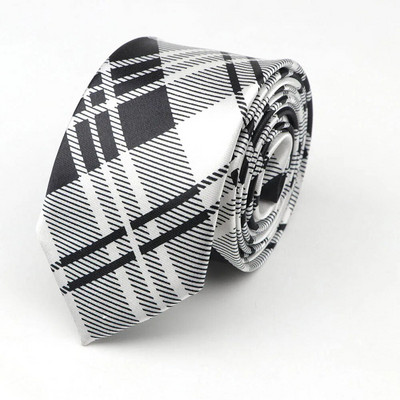Cravată subțire bărbați în carouri în dungi Curcubeu 145 cm lungime 5 cm lățime petrecere pub modă cravate slabe pentru costum accesorii cămașă