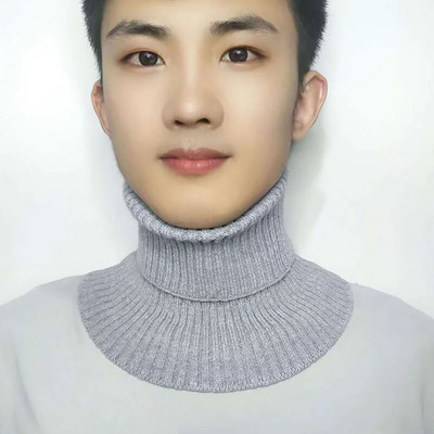 Bărbați, femei, guler fals eșarfă tricotată elastică guler fals eșarfă caldă iarnă ciclism rezistent la vânt Volane detașabilă