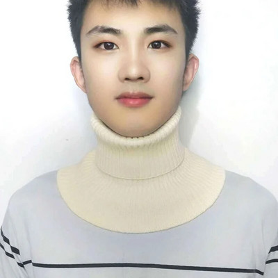 Bărbați, femei, guler fals eșarfă tricotată elastică guler fals eșarfă caldă iarnă ciclism rezistent la vânt Volane detașabilă