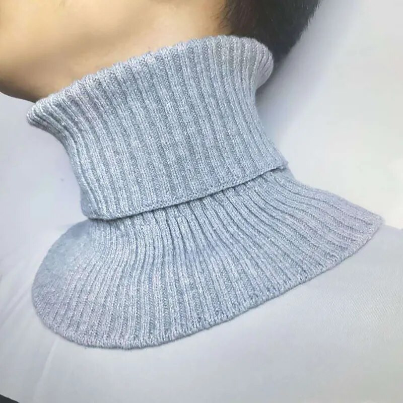 Bărbați, femei, guler fals eșarfă tricotată elastică guler fals eșarfă caldă iarnă ciclism rezistent la vânt Volane detașabilă
