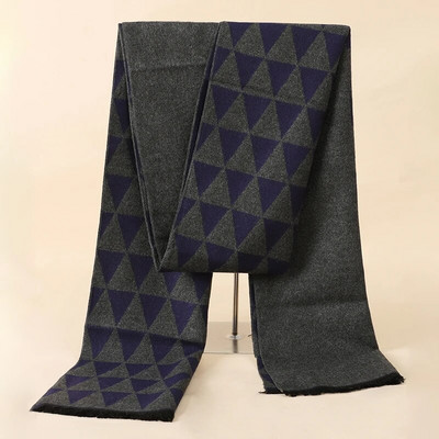 RUNMEIFA 2022. Klasični jesenski i zimski topli karirani muški šal od kašmirske vune Panama, meki prugasti dugi šal visoke kvalitete, 40 boja