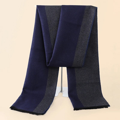 RUNMEIFA 2022. Klasični jesenski i zimski topli karirani muški šal od kašmirske vune Panama, meki prugasti dugi šal visoke kvalitete, 40 boja