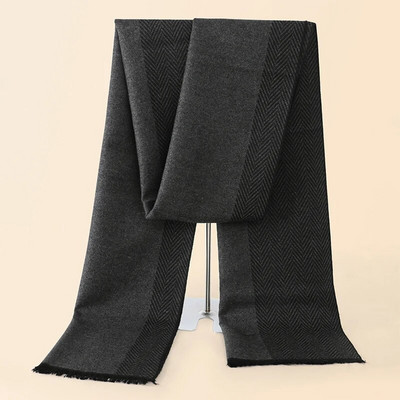 RUNMEIFA 2022. Klasični jesenski i zimski topli karirani muški šal od kašmirske vune Panama, meki prugasti dugi šal visoke kvalitete, 40 boja