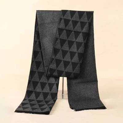 RUNMEIFA 2022. Klasični jesenski i zimski topli karirani muški šal od kašmirske vune Panama, meki prugasti dugi šal visoke kvalitete, 40 boja