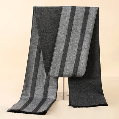 RUNMEIFA 2022. Klasični jesenski i zimski topli karirani muški šal od kašmirske vune Panama, meki prugasti dugi šal visoke kvalitete, 40 boja