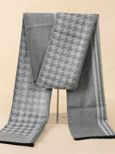 RUNMEIFA 2022. Klasični jesenski i zimski topli karirani muški šal od kašmirske vune Panama, meki prugasti dugi šal visoke kvalitete, 40 boja