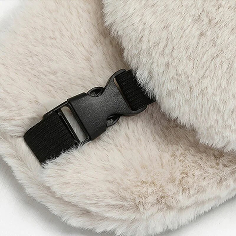 Ziemas riteņbraukšanas slēpošanas cepure silta ausu aizbāžņi bieza plīša cepure ar ausīm vīriešiem un sievietēm Mākslīgās kažokādas vēja necaurlaidīgs vāciņš Russian Bomber Cepure