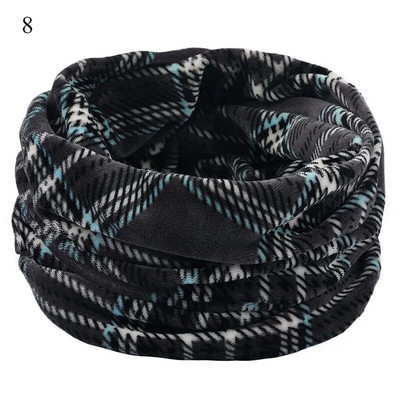 Jauni Snood Šalles Gredzens Vīriešiem Sieviešu Unisex Ziemas Mīksta Flīsa Kakla Šalle Divslāņu trikotāžas Kakla Šalles Siltāka Apdrukāta Vintage