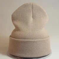 Rudens ziemas ikdienišķa silta pupiņa sievietēm vīriešiem mīksta adīta elastīga galvaskausa vāciņš vienkrāsains unisex tamborēta cepure