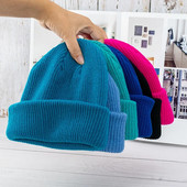 Jednobojne uniseks heklane kape s rebrastim pletenim toplim šeširima za žene muškarce jesen zima hip hop melon kapa