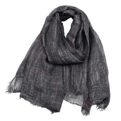 Jesen Zima Pamučno platno Muški šalovi Modni karirani muški šal Topli dugi muški dodaci Dizajnerski šal Bufanda omot