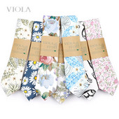 Minőségi divat Új 13 színű virágmintás 6,5 cm 100% pamut nyakkendő esküvői parti napi öltöny szmoking alkalmi ajándék férfi nyakkendő kiegészítő