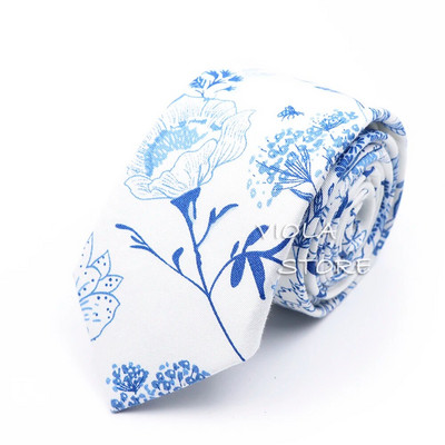 Minőségi divat Új 13 színű virágmintás 6,5 cm 100% pamut nyakkendő esküvői parti napi öltöny szmoking alkalmi ajándék férfi nyakkendő kiegészítő