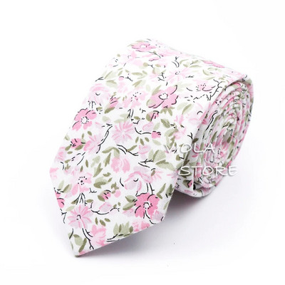 Minőségi divat Új 13 színű virágmintás 6,5 cm 100% pamut nyakkendő esküvői parti napi öltöny szmoking alkalmi ajándék férfi nyakkendő kiegészítő