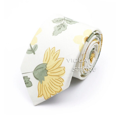Minőségi divat Új 13 színű virágmintás 6,5 cm 100% pamut nyakkendő esküvői parti napi öltöny szmoking alkalmi ajándék férfi nyakkendő kiegészítő