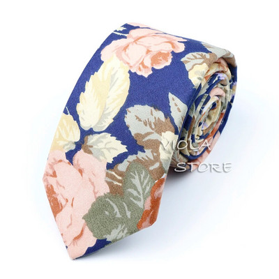Minőségi divat Új 13 színű virágmintás 6,5 cm 100% pamut nyakkendő esküvői parti napi öltöny szmoking alkalmi ajándék férfi nyakkendő kiegészítő