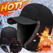 Vastag téli meleg sapka Férfi műszőrme bombázó sapka fülvédő sapka Női puha hőszigetelő sapkák kültéri horgászathoz síelés sapkák