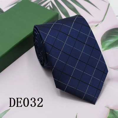 Jauna stila modes vīriešu kaklasaite 7,5 cm zila kaklasaite zaļa un oranža zīda Gravatas vīriešiem Paisley Floral Fit Kāzu darba vieta Slim