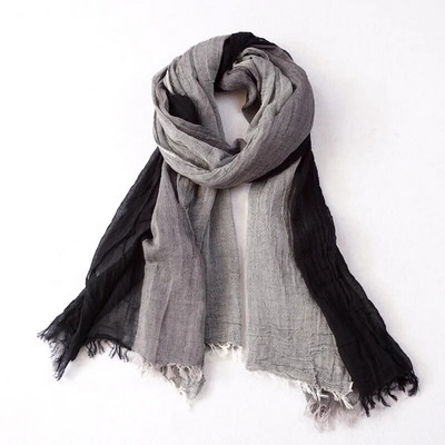 Patchwork Pamučno platno Muški šal Jesen Zima Prugasti šal s kićankama Muška marama sa šalom Modni ležerni muški dodaci za bufande