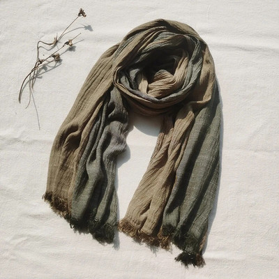 2023, novi pamučni laneni šal za muškarce, modni patchwork prugasti šalovi, topli muški marame, mekani dugi šal