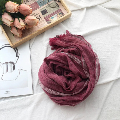 Kokvilnas Lina Vīriešu Šalle Rudens Ziemas Melna Navy Svītraina Pušķu Šalles Vīriešu Šalles Aptinums Modes Vīriešu Aksesuāri Bufandas