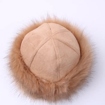 Russian Ushanka Bomber Trapper Hat Winter Earflap Ski Cap for Men Women Gorras Thicken Warm Hat Fox Fur Bomber Hats Xmas Decor