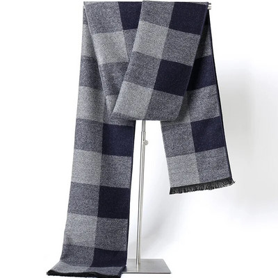 2022-es divat téli férfi sál kockás kasmír kendő férfinak meleg kendő puha hosszú pashmina férfi márka üzleti sálak Bufandas