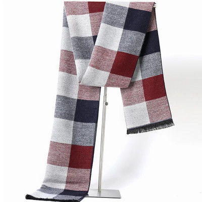 2022-es divat téli férfi sál kockás kasmír kendő férfinak meleg kendő puha hosszú pashmina férfi márka üzleti sálak Bufandas