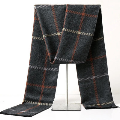 2022-es divat téli férfi sál kockás kasmír kendő férfinak meleg kendő puha hosszú pashmina férfi márka üzleti sálak Bufandas
