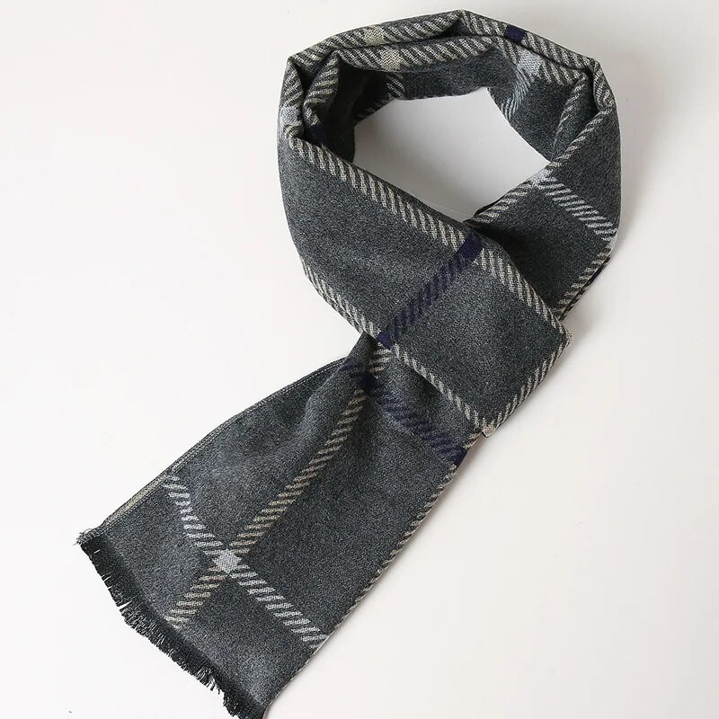 2022-es divat téli férfi sál kockás kasmír kendő férfinak meleg kendő puha hosszú pashmina férfi márka üzleti sálak Bufandas